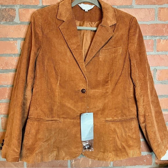Vintage Emporium Capwell Cotton Corduroy Blazer Jacket fits like 10/12 - Picture 1 of 10